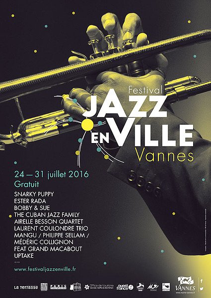 affiche 1er festival jazz en ville de Vannes
