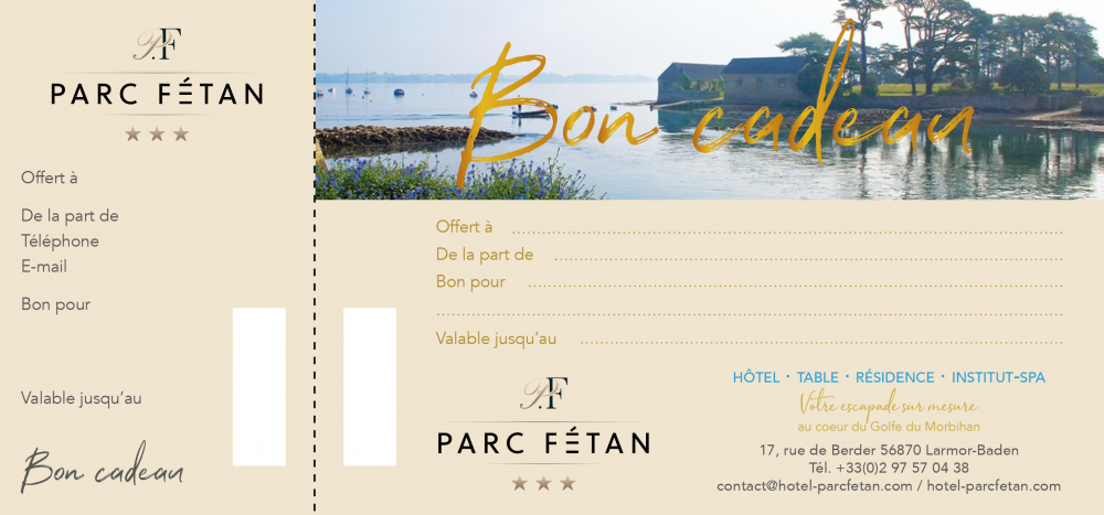 Bon cadeau Hôtel Parc Fétan